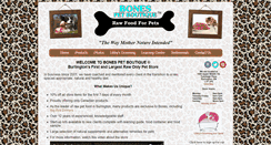 Desktop Screenshot of bonespetboutique.com