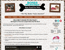 Tablet Screenshot of bonespetboutique.com
